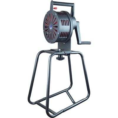 Portable Air Raid Siren, 120db Hand Crank Alarm Siren with Rail Support Base, for Fire Safety, Home Self-Protection Security