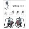 Portable Air Raid Siren, 120db Hand Crank Alarm Siren with Rail Support Base, for Fire Safety, Home Self-Protection Security view 2