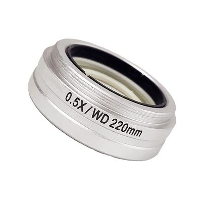 JOEBO Microscope Kit 0.5X 0.7X 2.0X Barlow Auxiliary Objective Lens for 8X-50X Stereo Microscope Trinocular/Binocular Microscope Auxiliary Lens Microscope Lens Adapters (Color : 0.5X)