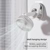 MINGPINHUIUS Foldable Handheld Clip Fan: 180Rotation Small Pocket Desk Fans USB Rechargeable Clip on Fan with 3-speed Travel Personal Electric Mini Fan for Camping, Treadmill and Car(White) view 3