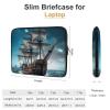 Laptop Sleeve Carrying Case Pirate Ship Laptop Case Shockproof Computer Bag 13inch Waterproof Protective Laptop Bag view 2