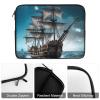 Laptop Sleeve Carrying Case Pirate Ship Laptop Case Shockproof Computer Bag 13inch Waterproof Protective Laptop Bag view 3