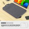 18.5 Inch Portable Monitor Case Protective Sleeve for InnoView VisionOwl Upperizon Usparkle Ingnok aimuonos Ingnok Motyeowe Cocopar EVICIV HONGO, 18-18.5" Portable Monitor Carrying Case Bag, Gray view 2