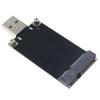 Grimmstr Msata to USB 3.0 Solid-State Drive to Mobile Hard Drive ASM1153E Chip Plug and Play for Sizes 30 X 50 Black PC+Metal 1 Piece, 500442796 view 2