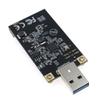 Grimmstr Msata to USB 3.0 Solid-State Drive to Mobile Hard Drive ASM1153E Chip Plug and Play for Sizes 30 X 50 Black PC+Metal 1 Piece, 500442796 view 3