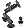 Kewirya Fish Finder & Ball Mount with Aluminum Long Arm Extension, AMPS Round Plate for GPS/Boats/Vehicle, T-Bolt Attachment for Track Systems & Backup Cameras, B Compatible with RAM view 1