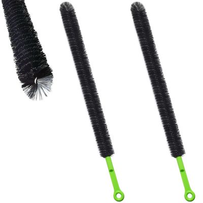 2 Pcs 17 Flexible Sink Drain Cleaner Brush Long Pipe Cleaner Brush for Cleaning Home Kitchen Sink Buthtub Snake Tube Hair Drain Clog Remover Brush for Shower and Tub Hair Clogs Bendable Sewer Drain