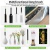 2 Pcs 17 Flexible Sink Drain Cleaner Brush Long Pipe Cleaner Brush for Cleaning Home Kitchen Sink Buthtub Snake Tube Hair Drain Clog Remover Brush for Shower and Tub Hair Clogs Bendable Sewer Drain view 4