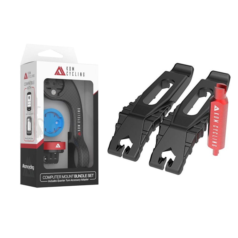 KOM Cycling CM06CK Computer Mount Bundle(Carbon) + Tubeless Tire Lever Set