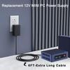 12V AC/DC Adapter Charger for Mini PC - Beelink Mini S13 /S13 PRO /S12 /S12 Pro, KAMRUI GK3Plus/AK1PLUS/AK1PRO,GMKtec Nucbox G3 Plus Intel N150,ACEMAGIC Vista V1 N97 N150 Mini PC Power Supply Cord view 2