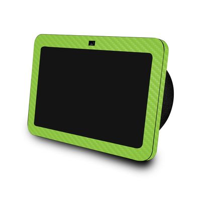 Carbon Fiber Skin Compatible with Amazon Echo Show 8 (3rd Gen, 2023) - Solid Lime Green - Premium 3M Vinyl Protective Wrap Decal Cover - Easy to Apply | Crafted in The USA by MightySkins