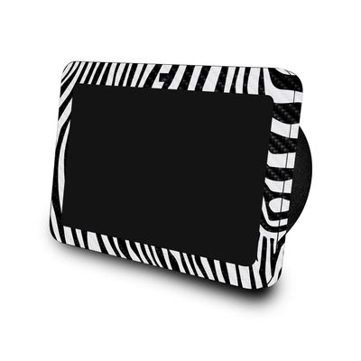 Carbon Fiber Skin Compatible with Amazon Echo Show 8 (3rd Gen, 2023) - Black Zebra - Premium 3M Vinyl Protective Wrap Decal Cover - Easy to Apply | Crafted in The USA by MightySkins