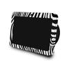 Carbon Fiber Skin Compatible with Amazon Echo Show 8 (3rd Gen, 2023) - Black Zebra - Premium 3M Vinyl Protective Wrap Decal Cover - Easy to Apply | Crafted in The USA by MightySkins view 1