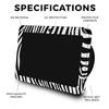 Carbon Fiber Skin Compatible with Amazon Echo Show 8 (3rd Gen, 2023) - Black Zebra - Premium 3M Vinyl Protective Wrap Decal Cover - Easy to Apply | Crafted in The USA by MightySkins view 2
