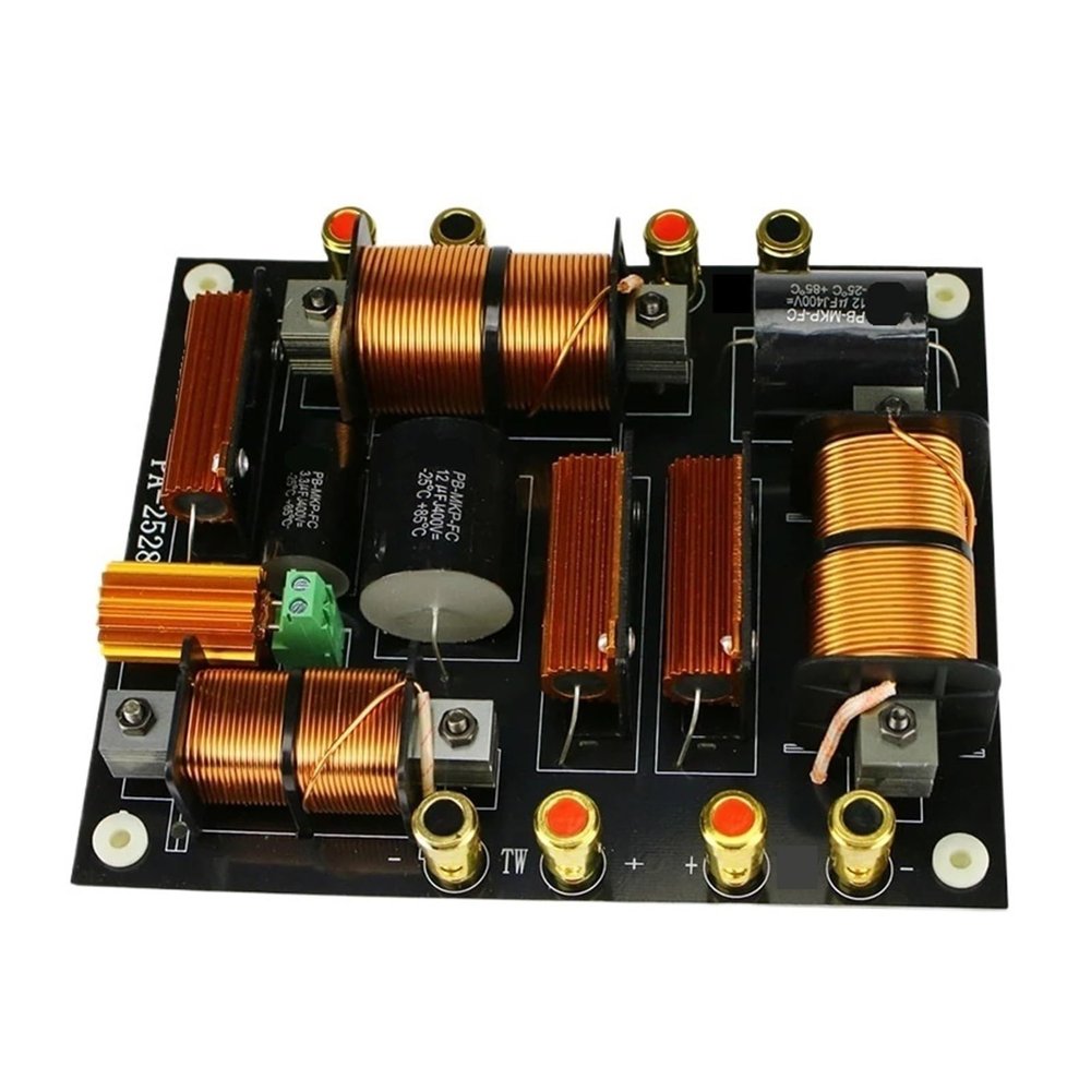 DEBLAN 1500W Treble + Dual Bass Crossover 2200Hz PA2528 Speaker Crossover for 12' 15' 18 inch Professional Stage Speaker