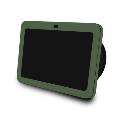 Skin Compatible with Amazon Echo Show 8 (3rd Gen, 2023) - Solid Olive - Premium 3M Vinyl Protective Wrap Decal Cover - Easy to Apply | Crafted in The USA by MightySkins