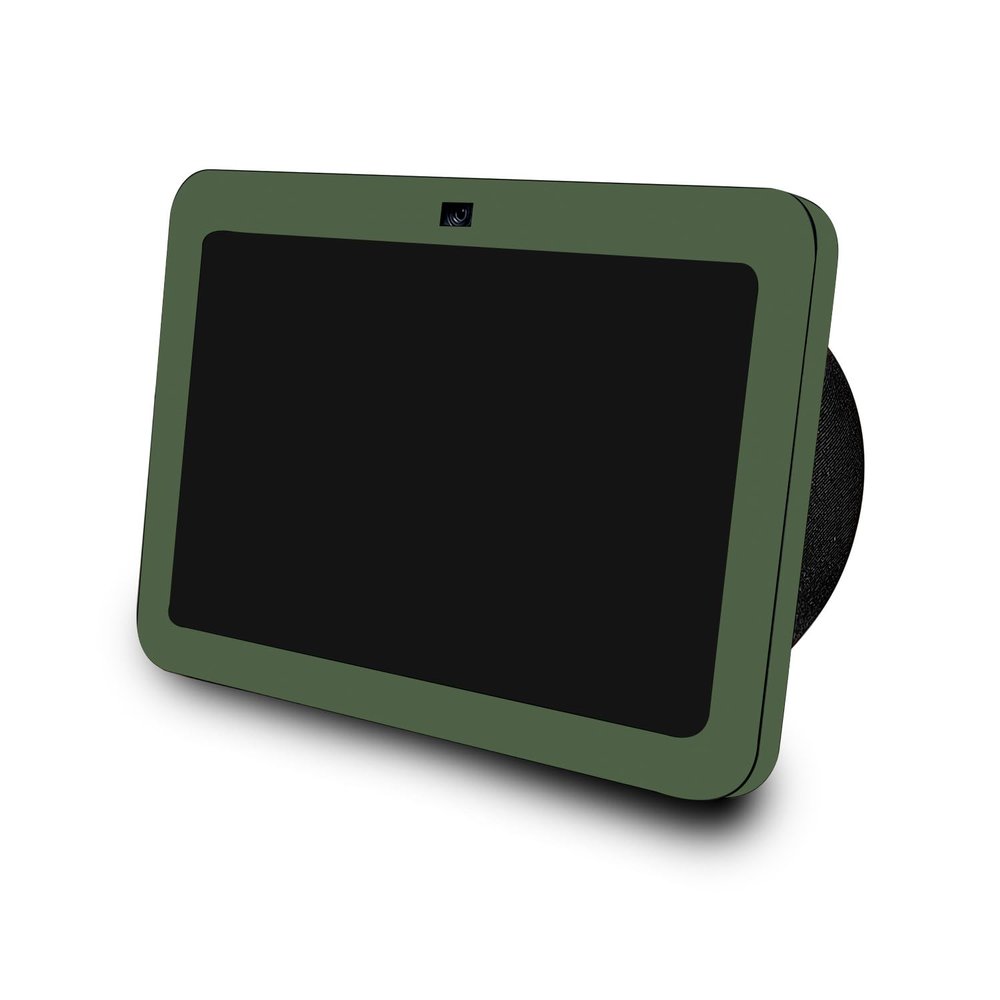 Skin Compatible with Amazon Echo Show 8 (3rd Gen, 2023) - Solid Olive - Premium 3M Vinyl Protective Wrap Decal Cover - Easy to Apply | Crafted in The USA by MightySkins