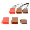 1 Set 8 Pin TE Tyco Middle Slot Auto ISO Rad1o Horn CD Connector 3.5 Mm Male Female Plug 962189-1 962191-1 (Color : Female with wire) view 2
