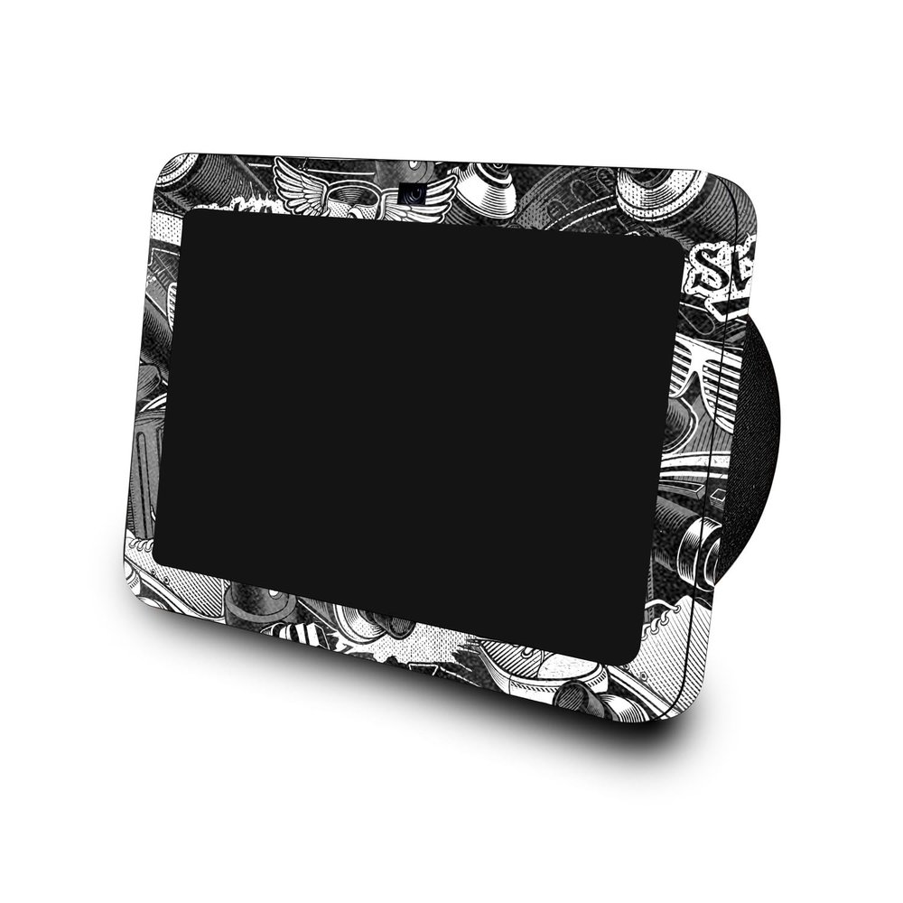 Glossy Glitter Skin Compatible with Amazon Echo Show 8 (3rd Gen, 2023) - Mono Hip Hop - Premium 3M Vinyl Protective Wrap Decal Cover - Easy to Apply | Crafted in The USA by MightySkins