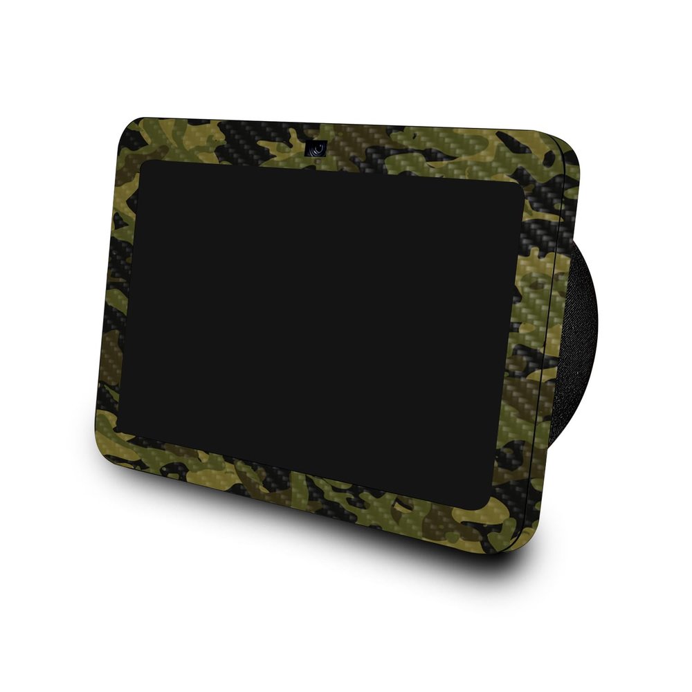 Carbon Fiber Skin Compatible with Amazon Echo Show 8 (3rd Gen, 2023) - Green Camouflage - Premium 3M Vinyl Protective Wrap Decal Cover - Easy to Apply | Crafted in The USA by MightySkins