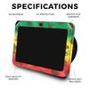 Glossy Glitter Skin Compatible with Amazon Echo Show 8 (3rd Gen, 2023) - Rasta Lion - Premium 3M Vinyl Protective Wrap Decal Cover - Easy to Apply, Crafted in The USA by MightySkins view 2