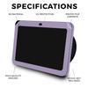 Carbon Fiber Skin Compatible with Amazon Echo Show 8 (3rd Gen, 2023) - Solid Lavender - Premium 3M Vinyl Protective Wrap Decal Cover - Easy to Apply | Crafted in The USA by MightySkins view 2