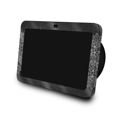Glossy Glitter Skin Compatible with Amazon Echo Show 8 (3rd Gen, 2023) - Floral Lace - Premium 3M Vinyl Protective Wrap Decal Cover - Easy to Apply, Crafted in The USA by MightySkins