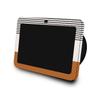 Carbon Fiber Skin Compatible with Amazon Echo Show 8 (3rd Gen, 2023) - Neutral Stripes - Premium 3M Vinyl Protective Wrap Decal Cover - Easy to Apply | Crafted in The USA by MightySkins view 1