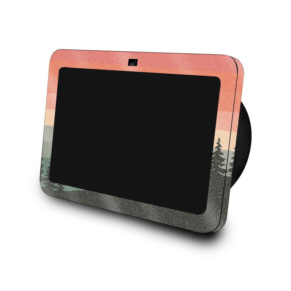 Glossy Glitter Skin Compatible with Amazon Echo Show 8 (3rd Gen, 2023) - Sunset Forest - Premium 3M Vinyl Protective Wrap Decal Cover - Easy to Apply, Crafted in The USA by MightySkins