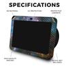 Carbon Fiber Skin Compatible with Amazon Echo Show 8 (3rd Gen, 2023) - Golden Nebula - Premium 3M Vinyl Protective Wrap Decal Cover - Easy to Apply | Crafted in The USA by MightySkins view 2