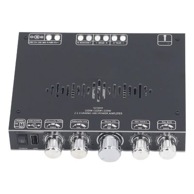 Amplifier Board, BT 5.1 160Wx2+220W 2.1 Channel TPA7498E DC12-38V S220HS Amp Board Module, for DIY Speakers Board