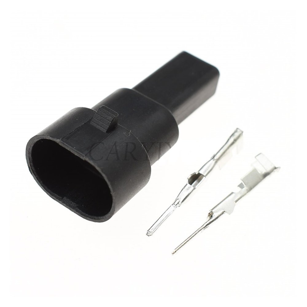 TakenE 1 Set 2 Pin Male Female Water Temperature Sensor Plug Automobile Waterprof Connector 12162197 12162195 12162193 (Color : Male Set)