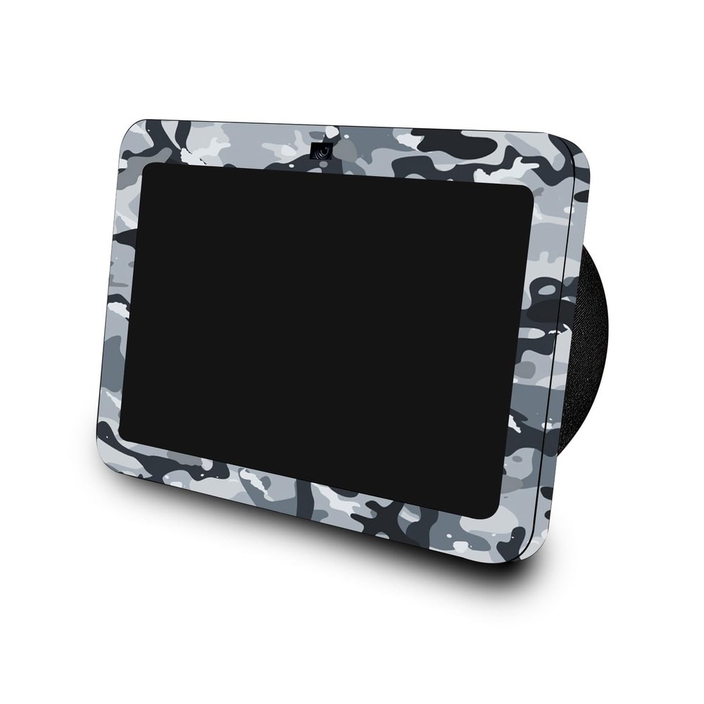 Skin Compatible with Amazon Echo Show 8 (3rd Gen, 2023) - Gray Camouflage - Premium 3M Vinyl Protective Wrap Decal Cover - Easy to Apply | Crafted in The USA by MightySkins