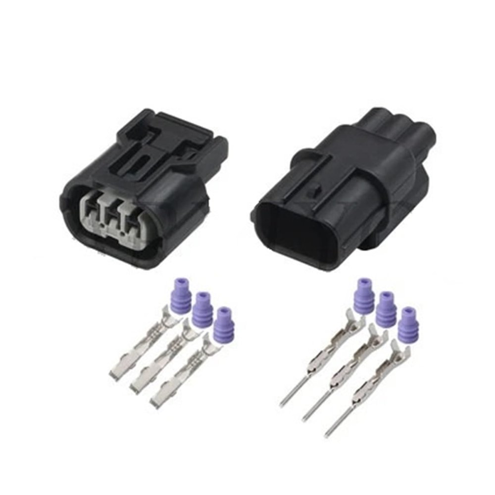 TakenE 1 Set 6189-0887 HX 040 Sum1tomo 3 Pin Way Waterprof Plug Adapter Ignition Coil Connector (Color : Male Female Set)