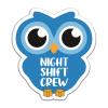 YAZMEEN 20 Pcs Funny Owl Nurse Stickers 2.5" Night Shift Crew Medical Stickers Decals for Water Bottle Laptop Phone Funny Work Accessories for Nightshift Nurse Doctor Teacher Coworker Office Worker view 1