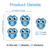 YAZMEEN 20 Pcs Funny Owl Nurse Stickers 2.5" Night Shift Crew Medical Stickers Decals for Water Bottle Laptop Phone Funny Work Accessories for Nightshift Nurse Doctor Teacher Coworker Office Worker view 2