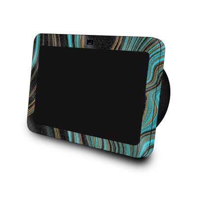 Glossy Glitter Skin Compatible with Amazon Echo Show 8 (3rd Gen, 2023) - Blue Canyon - Premium 3M Vinyl Protective Wrap Decal Cover - Easy to Apply | Crafted in The USA by MightySkins