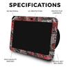 Glossy Glitter Skin Compatible with Amazon Echo Show 8 (3rd Gen, 2023) - Red Hip Hop - Premium 3M Vinyl Protective Wrap Decal Cover - Easy to Apply | Crafted in The USA by MightySkins view 2