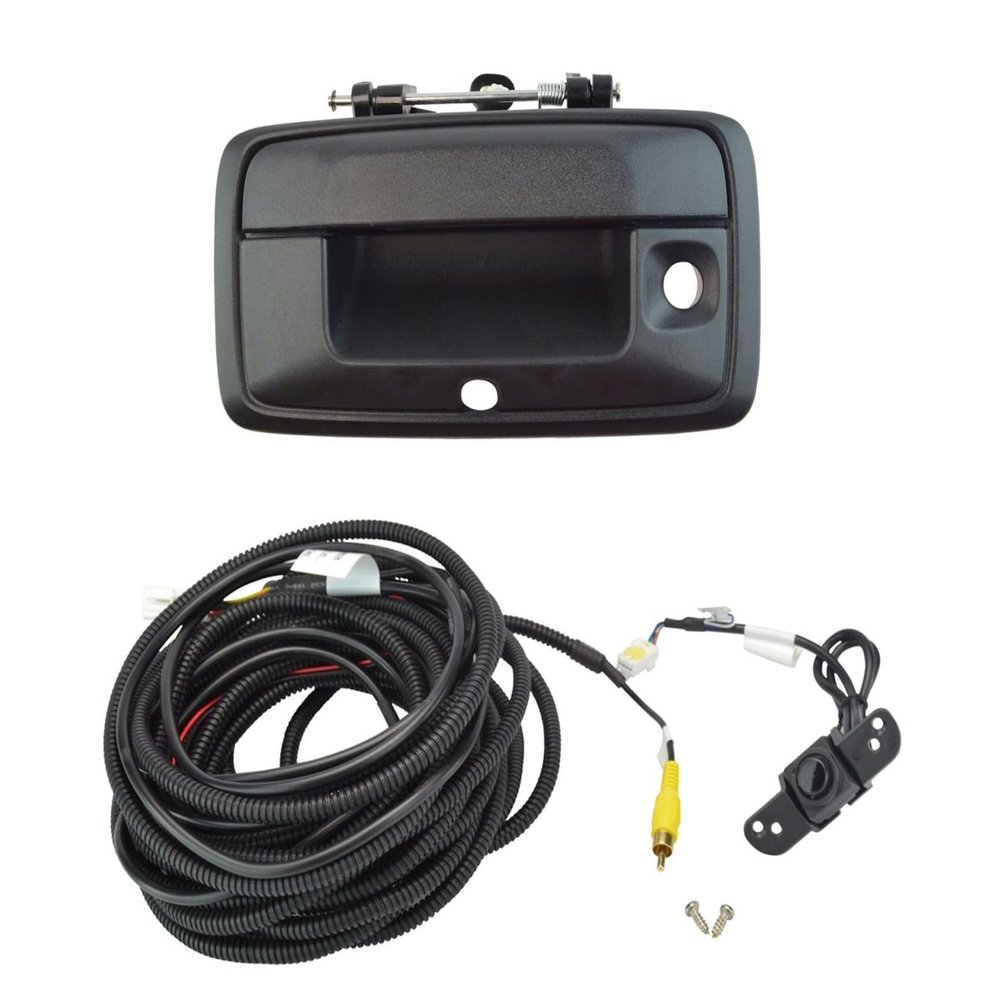 Replacement Rear View Camera Add On Kit w/Wiring Harness and Tailgate Handle for GM Pickup Mechanics Choice for Chevrolet (EB86300)