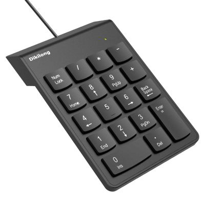 Dikilong USB Numeric Keypad Numpad Portable Slim Mini 10 Key Number Pad Keyboard for Laptop Desktop Computer PC, Tax Accountant Calculate Office Travel & Home