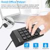 Dikilong USB Numeric Keypad Numpad Portable Slim Mini 10 Key Number Pad Keyboard for Laptop Desktop Computer PC, Tax Accountant Calculate Office Travel & Home view 2