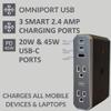 Austere VII Series Bundle- Outlet Extender Wall Charger Power Strip, 2 USB C & 1 USB A, 3500 Joules, 45W & 20W Power Delivery + Ultra High Speed 8K HDMI 1.5m 48Gbps, 8K60 & 4K120, Dynamic HDR, eARC view 4