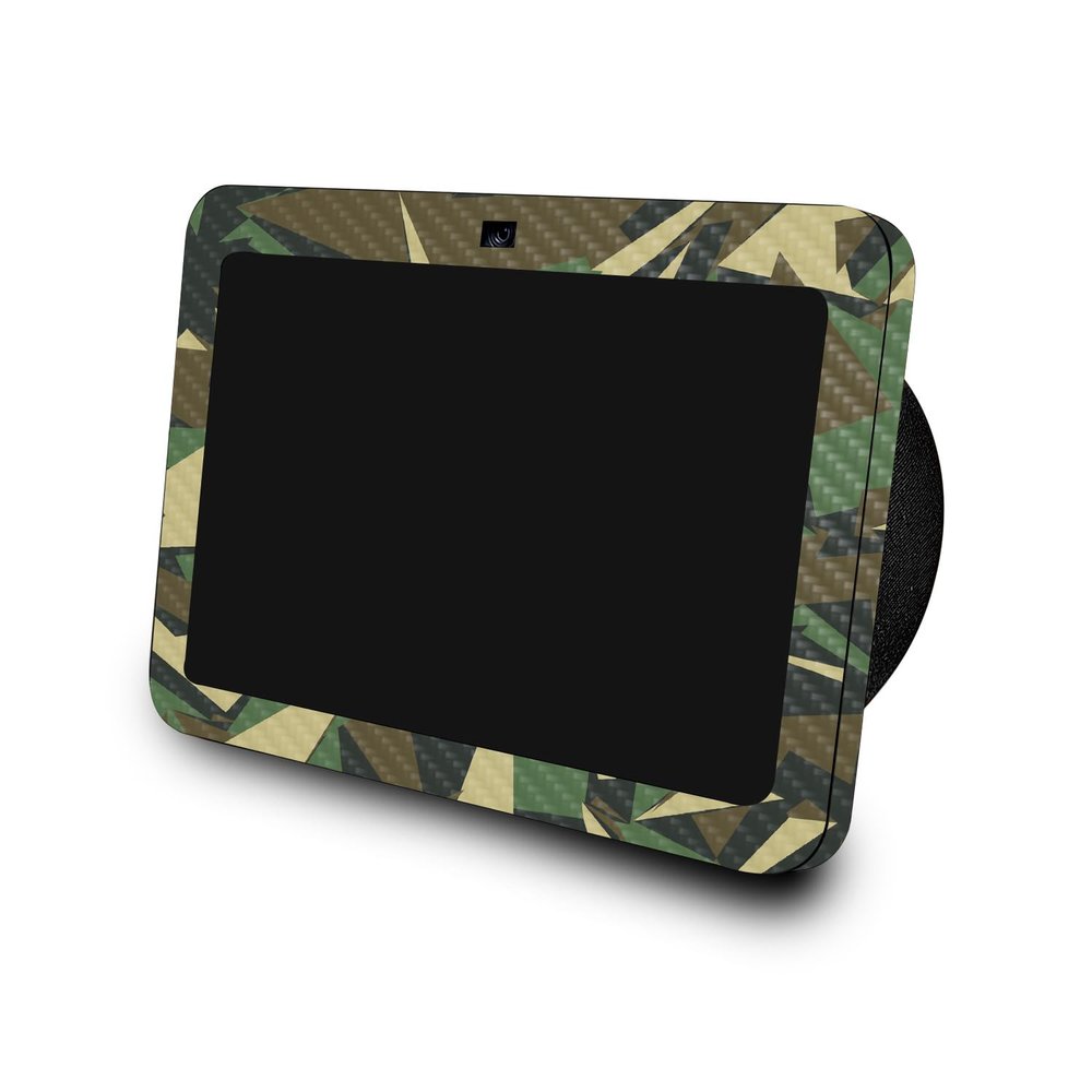 Carbon Fiber Skin Compatible with Amazon Echo Show 8 (3rd Gen, 2023) - Polygonal Camo - Premium 3M Vinyl Protective Wrap Decal Cover - Easy to Apply | Crafted in The USA by MightySkins