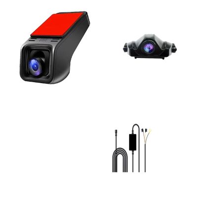 ZYKHPSYA Dash Cam Universal WiFi Vehicle DVR Camera Full HD 4K Front and Rear Lens Night Vision Application English Recessive Recorder (Color : 4K Dual cameras-01, Size : None), laiyong1987