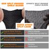Split Braided Sleeve Cable Management Wire Loom Cord Covers for High-Temperature Automotive Harness and Home Cable Management, 12ft - 1/4 inch Self-Wrapping Tubing Cord Protector view 2