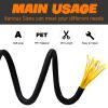Split Braided Sleeve Cable Management Wire Loom Cord Covers for High-Temperature Automotive Harness and Home Cable Management, 12ft - 1/4 inch Self-Wrapping Tubing Cord Protector view 4