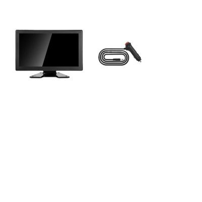 10" AHD 4CH Truck Monitor BSD Recording DVR 1080P Car Rear View Camera Vehicle IPS Touch Screen Blind Spot Detection (Color : Only Monitor, Size : 128G TF Card)