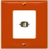 [1 Ports] USB2 Wall Plate [Orange-White] view 1