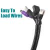 Closed 7mmx10mm Flexible Electrical Tubing-16.4 ft Cord Protector Electric Wires Covers, Automotive Wire Flexible Conduit, Plastic Wire Cover with Cable Zip Tie. view 3