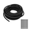 Closed 2pcs 5.2mmx7.2mm Inch Flexible Electrical Tubing-16.4ft Cord Protector Electric Wires Covers, Automotive Wire Flexible Conduit, Plastic Wire Cover with Cable Zip Tie. view 1